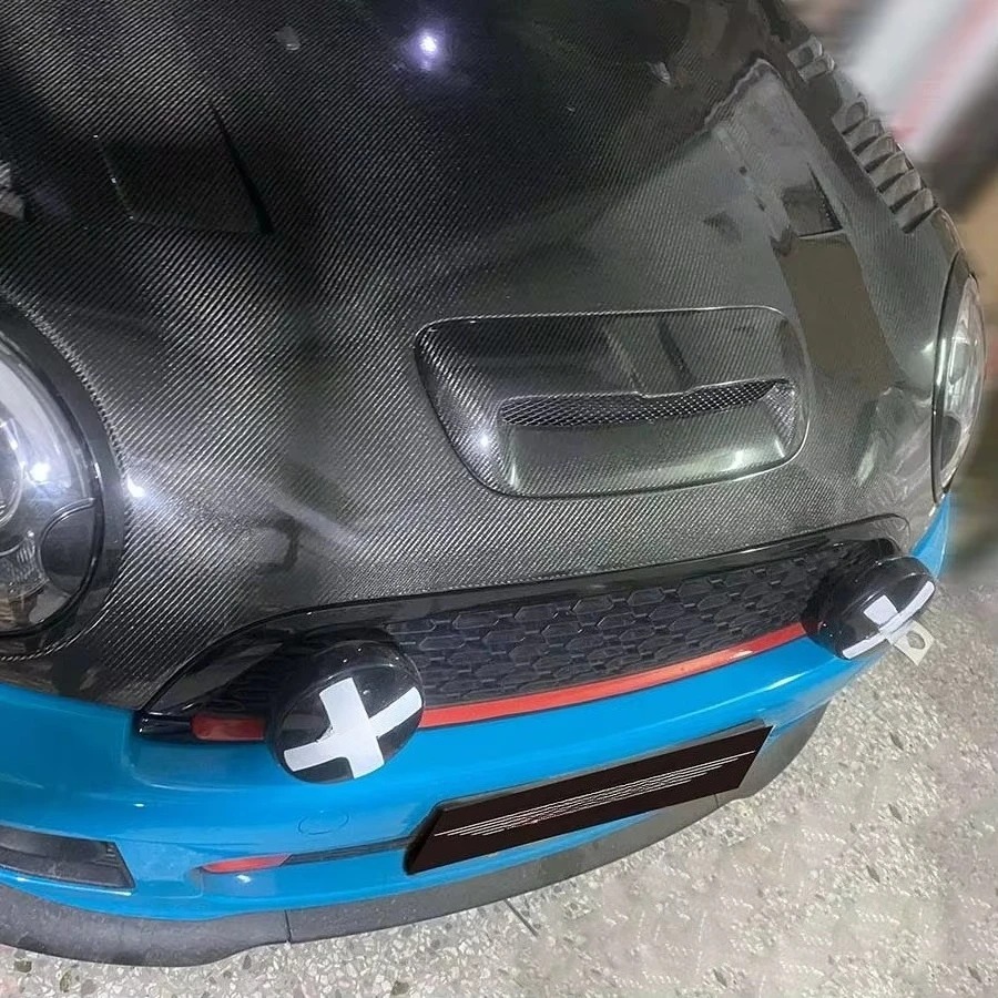 AG Style New Carbon Fiber Bonnet for MINI R55 R56 R57 R58 Hood Body Kits Accessories with Bolts Included